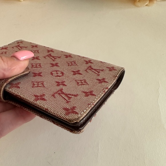 AUTH Louis Vuitton LV Diary Agenda PM Red Pink Monogram Mini Lin With Inserts! - Picture 7 of 8